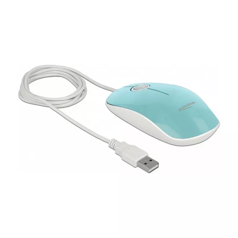 Ratón DeLOCK 12538 USB Type-A óptico ambidiestro