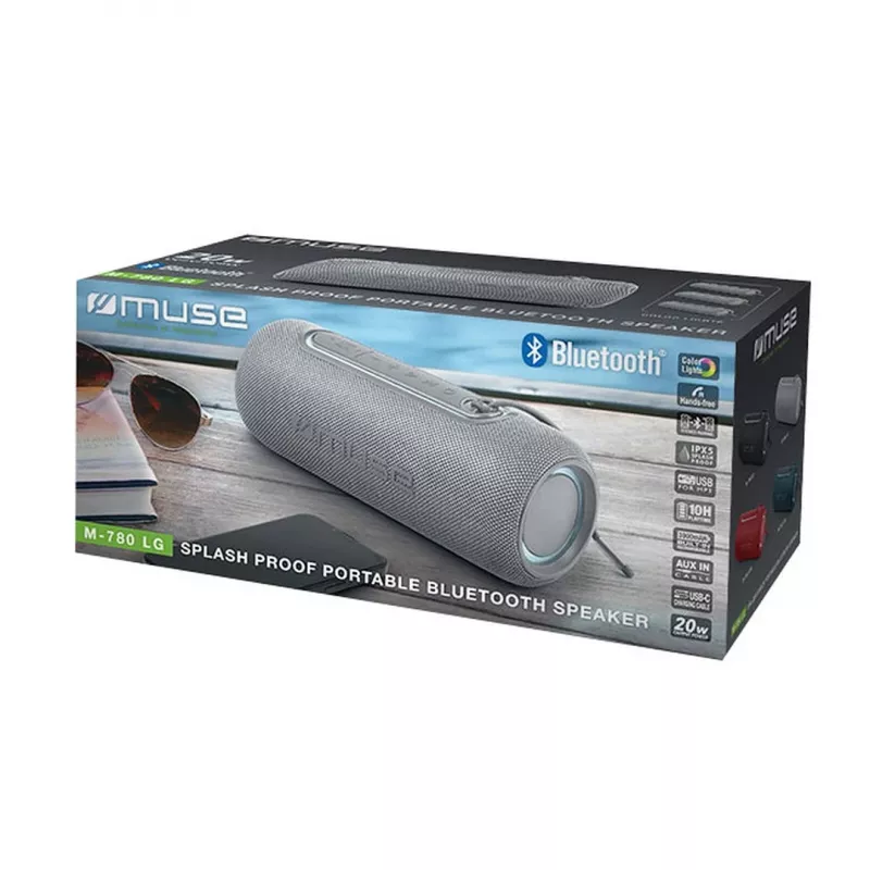 Muse M-780 Altavoz inalámbrico, Plata