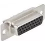 Conector de cable DeLOCK 66717 D-Sub HD de 26 pines negro plata