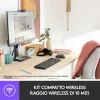 Logitech Wireless Combo MK220 - Set de teclado y ratón - inalámbrico - 2,4 GHz - italiano - gris oscuro (920-003721)