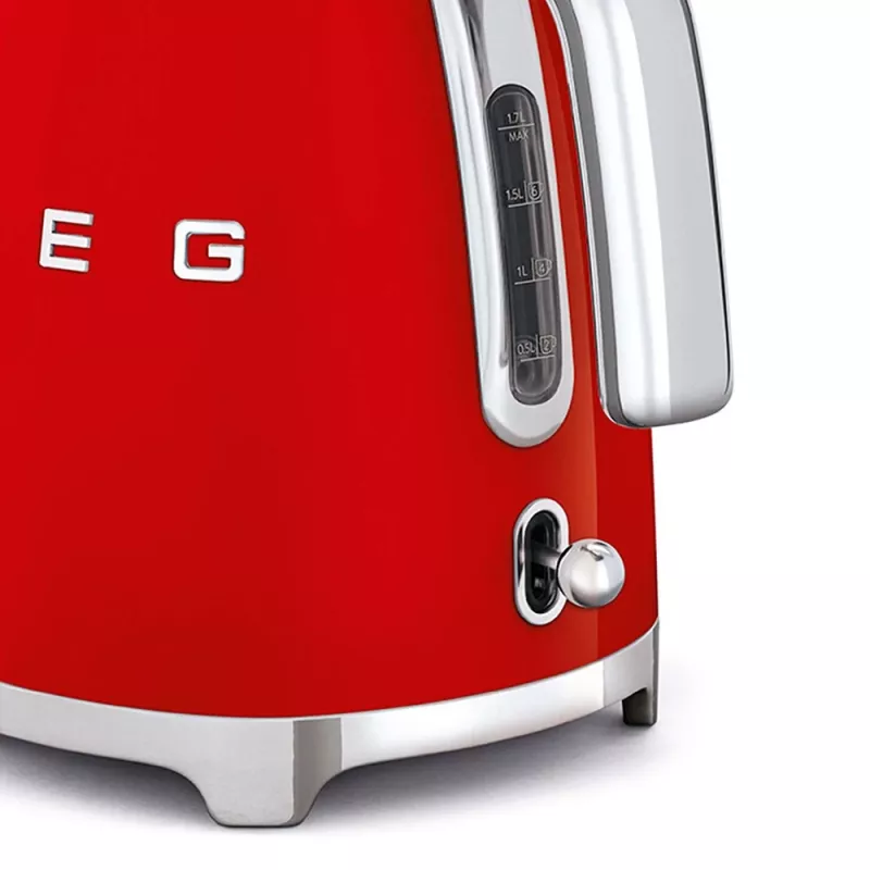Hervidor eléctrico Smeg 1,7 l 2400 W rojo