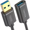 Cable USB UNITEK Y-C457GBK USB 3.2 Gen 1 (3.1 Gen 1) 1 m USB A negro