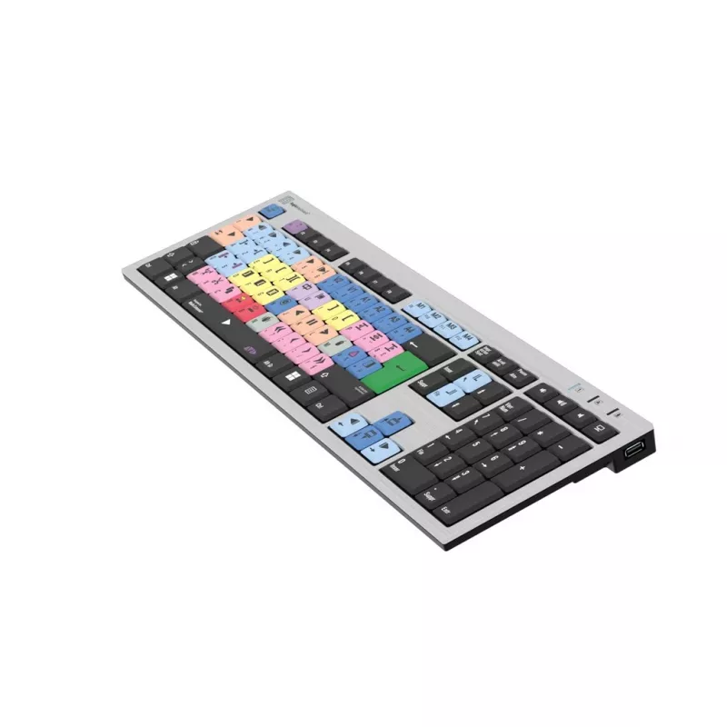 Logickeyboard LKB-MCOM4-AJPU-FR teclado USB AZERTY francés Plata (LKB-MCOM4-AJPU-FR)