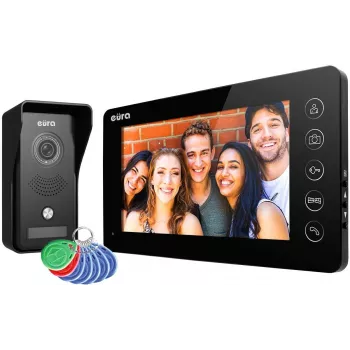 Videoportero EURA VDP-76A3 monitor negro