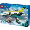 LEGO City Avión de rescate 60465 – pequeño set de construcción de avión de rescate, 403 piezas, 4 minifiguras, edad 6+
