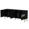 Cómoda Cama INSERTO 3D1W 190x40x80 negra + LED