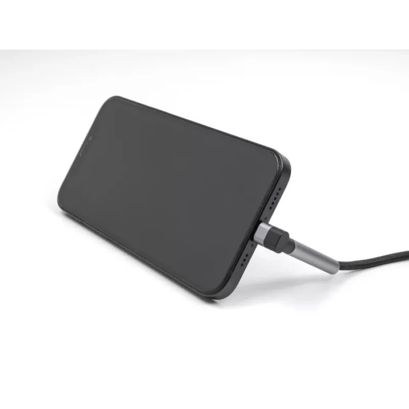 Cable de carga y datos USB Type-C a Lightning con conector en ángulo y función de soporte, DELOCK 1,5 m, 9 V 3 A (MFi)
