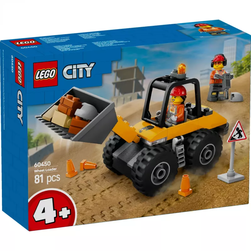 LEGO City 60450 Cargadora de ruedas amarilla