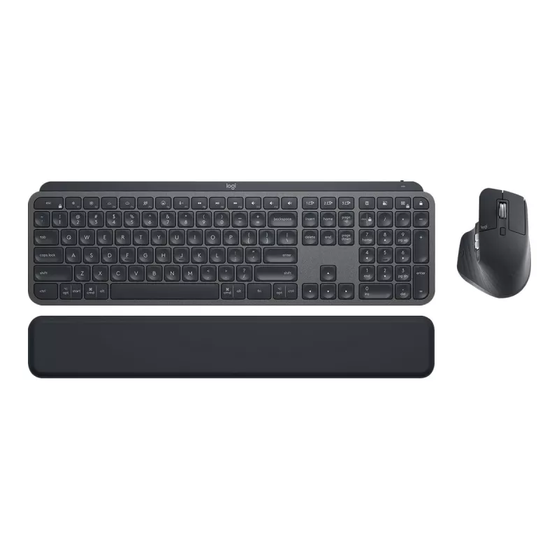 Logitech MX Keys Combo for Business - Conjunto teclado y ratón - retroiluminado - inalámbrico - Bluetooth LE - QWERTY - GB - Grafito