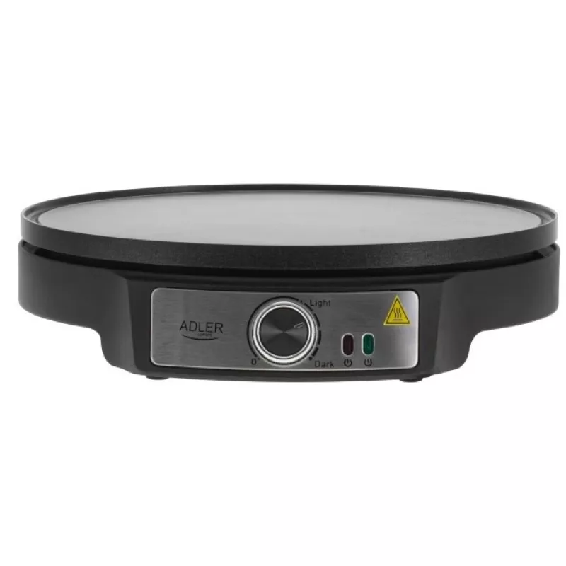 Adler AD 3093 Crepera eléctrica de doble cara 2 en 1, 1600 W, negro