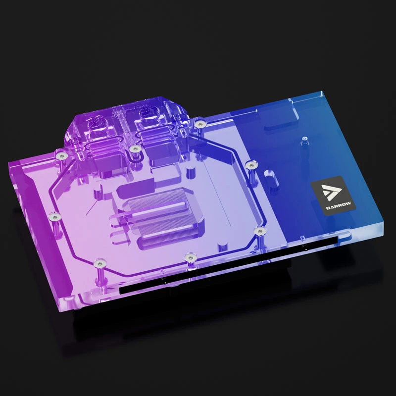 Bloque de refrigeración líquida Barrow LRC2.0 para RTX 4080 FE Aurora RGB Acrílico