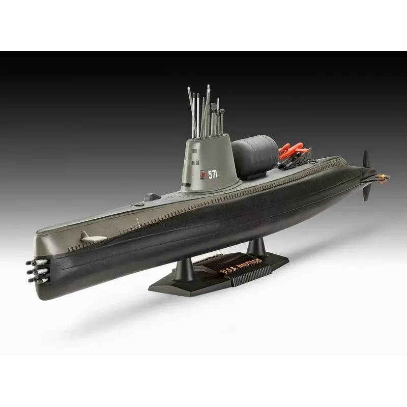 Maqueta de barco de plástico REVELL U.S.S. Nautilus escala 1:305, kit 05184