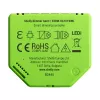 Regulador empotrable Shelly Dimmer Gen3 — LED máx. 150W, halógeno máx. 200W, 220–240V, inalámbrico, negro/lime