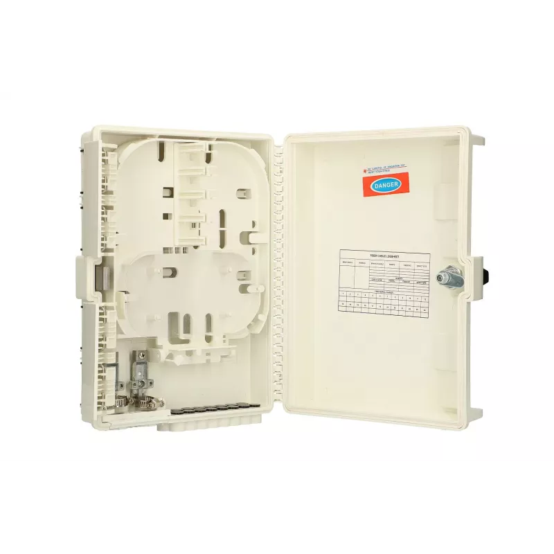 Caja de empalme de fibra óptica Extralink Elena, 16 empalmes, blanca