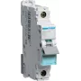 Hager NBN125. Número de polos: 1P. Frecuencia de entrada CA: 50/60 Hz, corriente de salida nominal: 25 A. Ancho: 17,5 mm, profundidad: 70 mm, altura: 83 mm (NBN125)