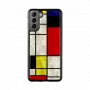 Funda protectora iKins para Samsung Galaxy S21+ — Modrian negra