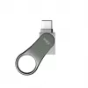 Memoria USB Silicon Power Mobile C80 64 GB USB Type-A / USB Type-C 3.0 (3.1 Gen 1) titanio