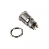 Pulsador antivandálico DimasTech 19 mm Silverline Dot RGB PD210