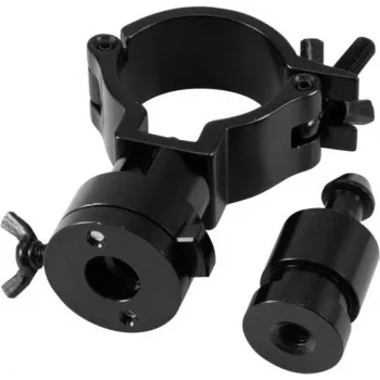 EUROLITE abrazadera TPZ-1 negra con pasador TV – abrazadera de iluminación/estructuras para luminarias