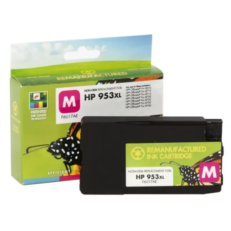 Cartucho de tinta compatible Static Control HP 953XL (F6U17AE), Magenta (chip nuevo)