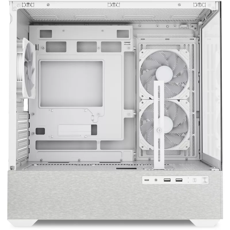 Caja mATX Sharkoon MK7 ARGB 2x cristal blanca
