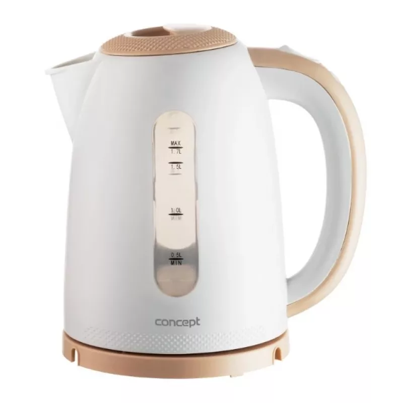 Hervidor eléctrico Concept Solution RK2331 — 1,7 L, 2200 W, beige/blanco