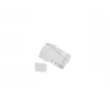 Conector macho RJ-45 LANBERG PLU-6000 para cable Cat6 U/UTP, transparente/blanco, pack de 100
