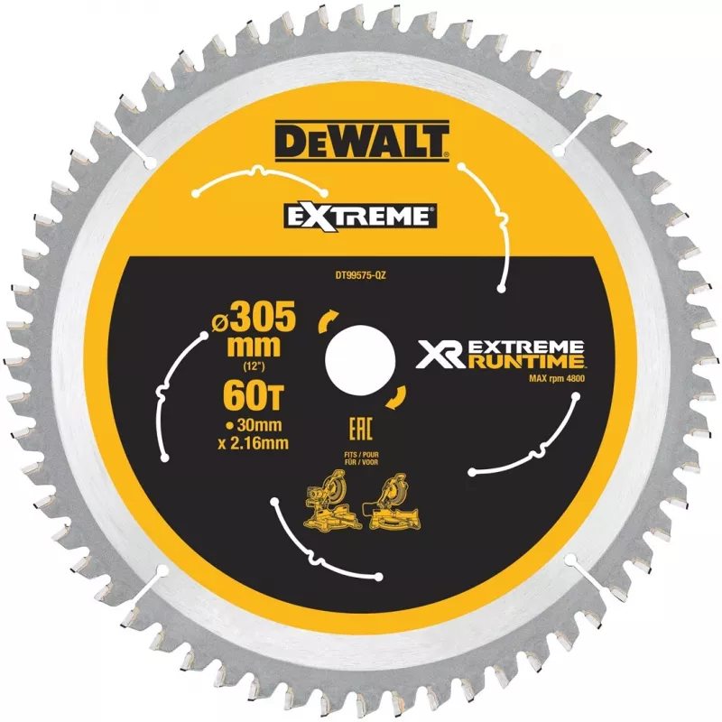 DeWALT DT99575-QZ Hoja de sierra 30,5 cm 1 ud.