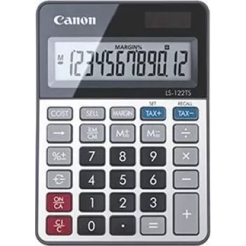 Calculadora de sobremesa Canon LS-122TS con pantalla Gris