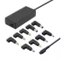 Fuente de alimentación universal automática Qoltec 50012 90W | 9 conectores | +cable de alimentación