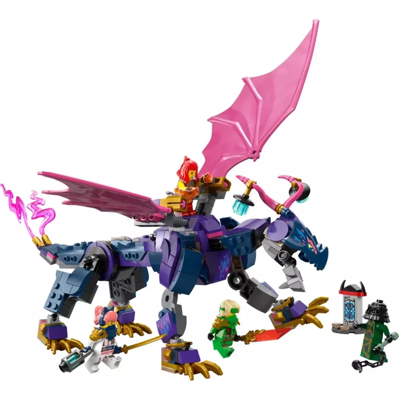 Juguete de construcción LEGO NINJAGO 71842 Rontu el dragón maestro — 381 piezas, 4 minifiguras, modelo de exposición 130 mm