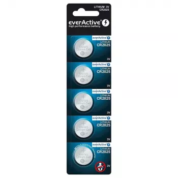 Pila de litio mini everActive CR2025 - Blíster 5 uds.
