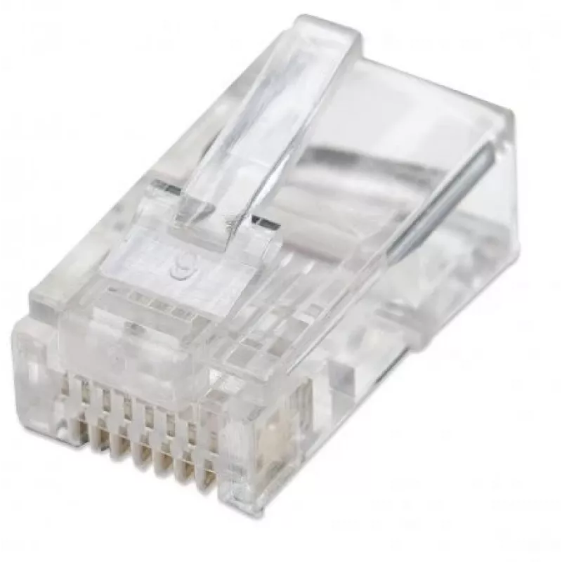 Intellinet 502375 Conector de cable RJ-45 transparente