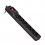 Regleta con cable Activejet COMBO 6GN 5M negra