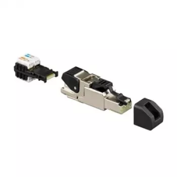 Conector universal RJ45 Rutenbeck 13900320 — compatible con Cat.6A ISO B
