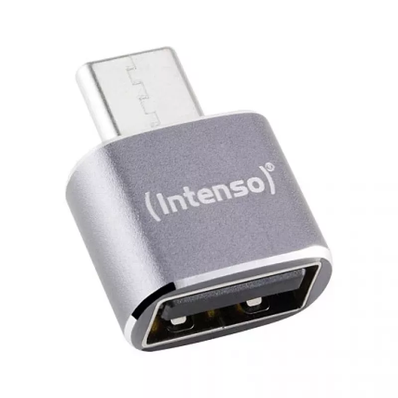 Intenso Pack de 3 Adaptador USB USB-A -> USB-C C480C aluminio