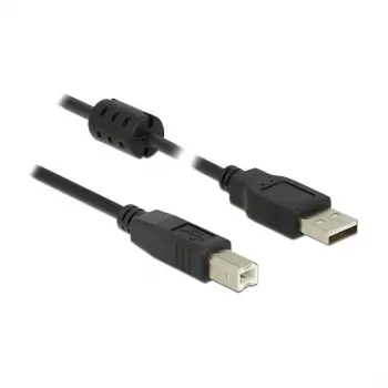 Cable USB DeLOCK 84896 USB 2.0 1,5 m USB A USB B Negro