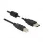 Cable USB DeLOCK 84896 USB 2.0 1,5 m USB A USB B Negro