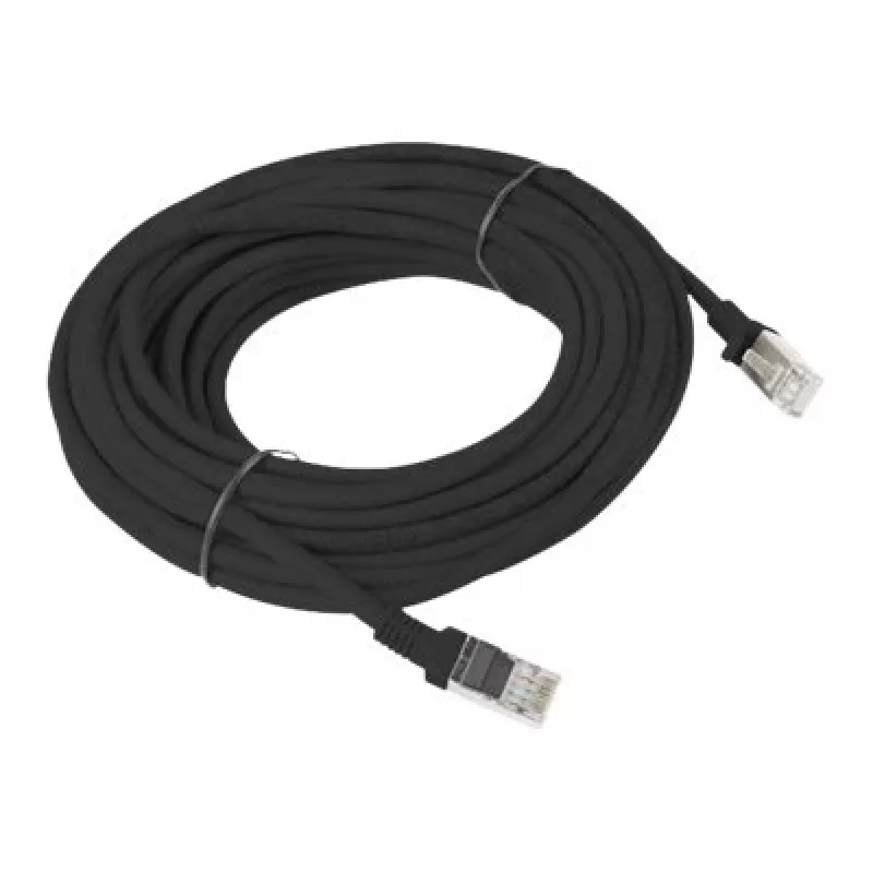 Cable de red LANBERG PCU6-10CC-1000-BK RJ-45 Cat6 U/UTP 10 m Negro
