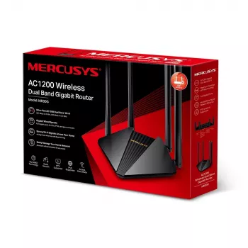 Router inalámbrico Mercusys MR30G Gigabit Ethernet Doble banda (2,4 GHz / 5 GHz) Negro