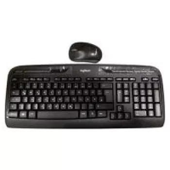 Logitech Wireless Combo MK330, conjunto teclado-ratón, alemán, negro (920-003967)