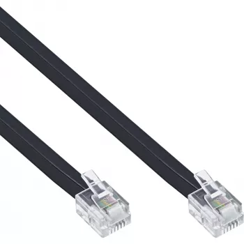 Cable modular InLine RJ12 macho / macho 6P6C 20m