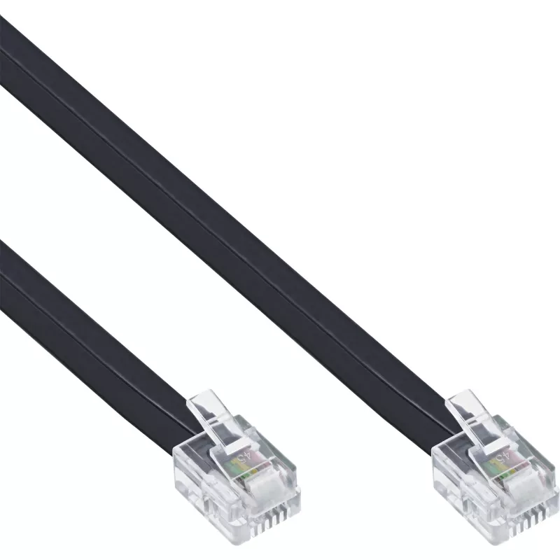 Cable modular InLine RJ12 macho / macho 6P6C 20m