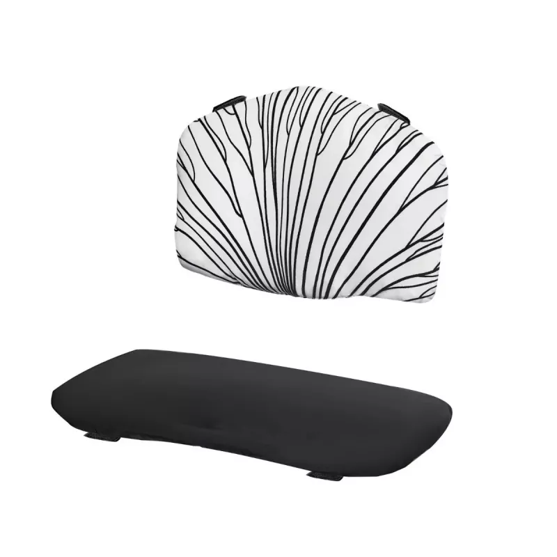 Cojín para la trona kinderkraft ENOCK – negro y blanco