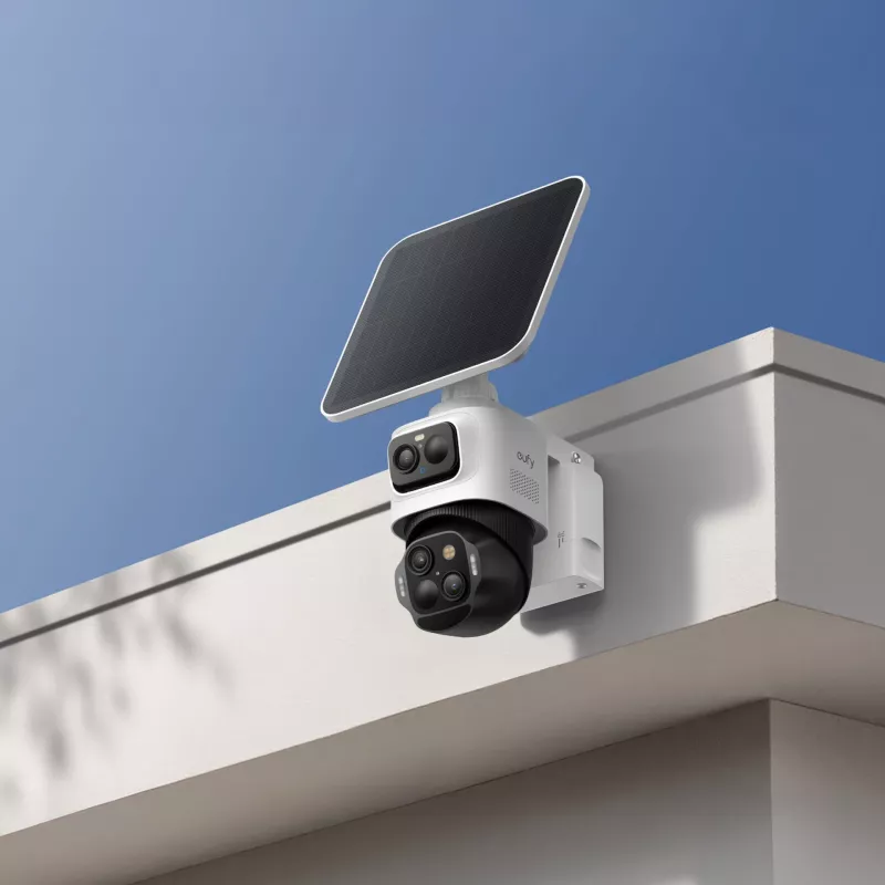 Anker Innovations Eufy SoloCam S4, cámara de seguridad IP, interior y exterior, inalámbrica, techo/pared, negra, blanca, forma de bala