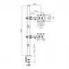 Soporte de mesa Maclean MC-967 doble vertical para monitor, soporte de pantalla VESA máx. 100x100, 13-27, 2x 9 kg, recubierto en polvo, inclinable, giratorio, ajustable