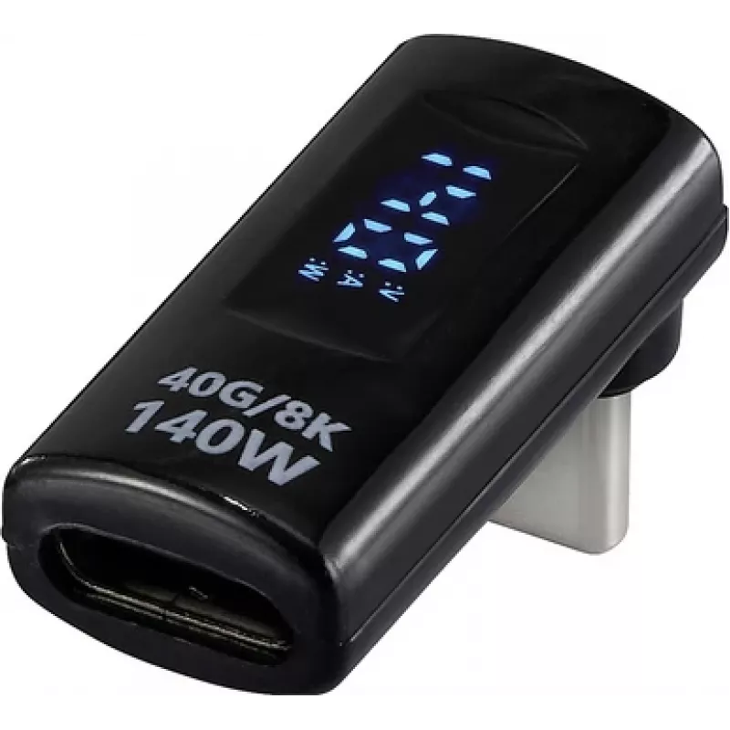 Adaptador USB-C Renkforce [1x conector macho - 1x conector hembra] USB4 conector en L macho a hembra (RF-6826674)