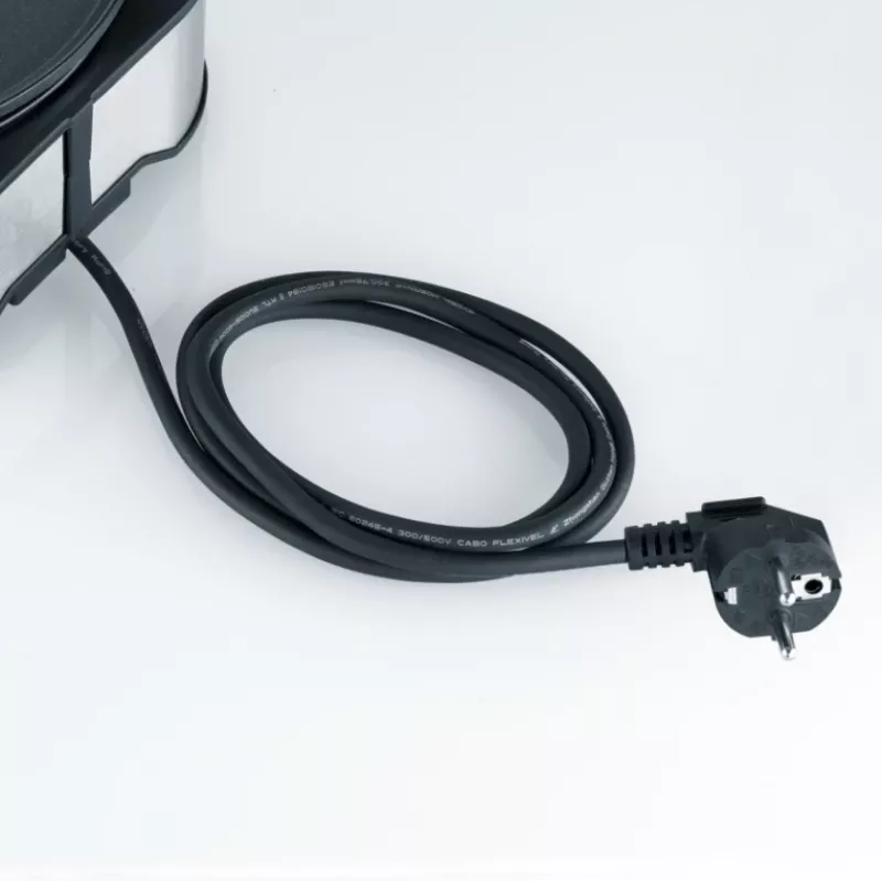 Severin FO 2471 combinación de fondue y crepes, negro/acero inoxidable