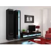 Estantería Cama VIGO NEW 180/40/30 negro/negro brillo