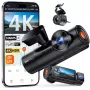 Dashcam para coche VANTRUE N4 PRO S 3 canales (frontal + interior + trasera), 3840x2160, F/1.8, Wi‑Fi, GPS, pantalla de 3,19 pulgadas